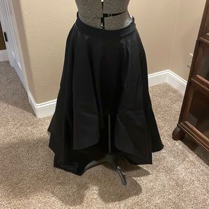 SOLD Herver Leger Vegan leather high low skirt size M